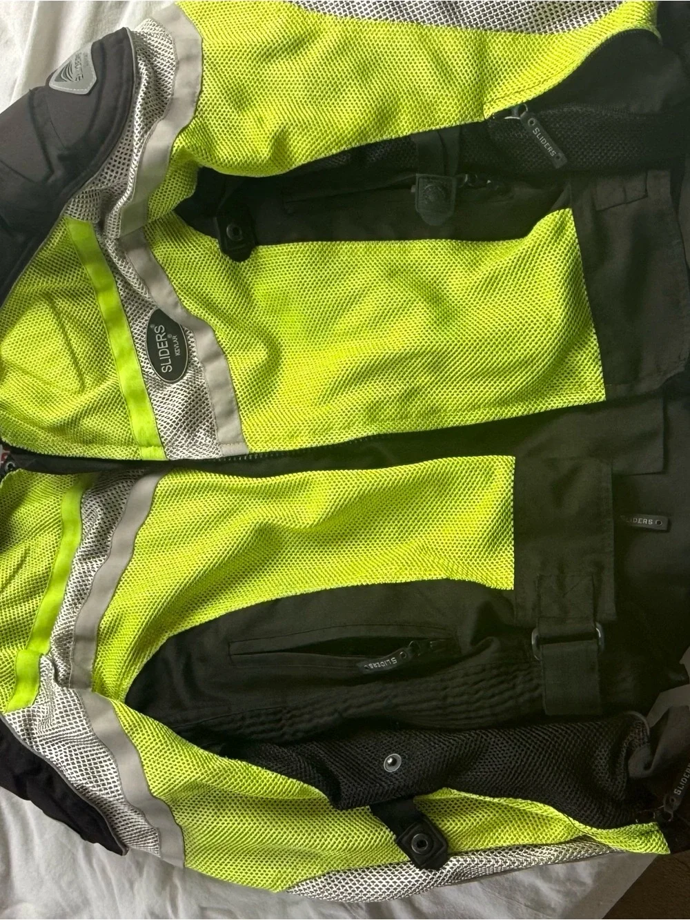 Men’s sliders Motorcycle Jacket and High-Visibility Yellow & Black Safety Jacket